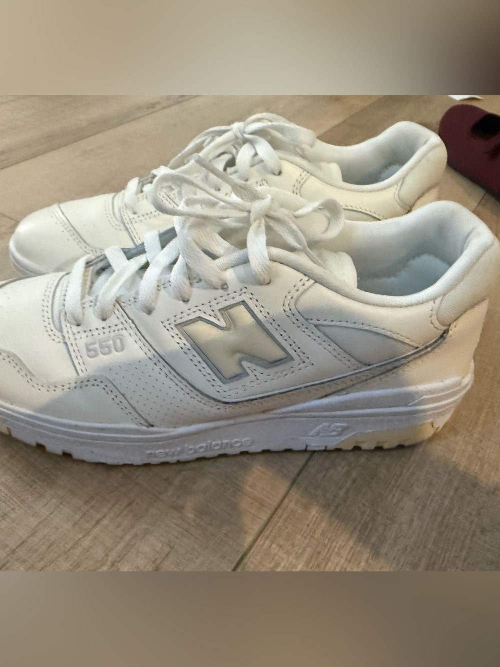 New Balance 550 Sneaker, 9.5, seasalt/calcium - Picture 12 of 16